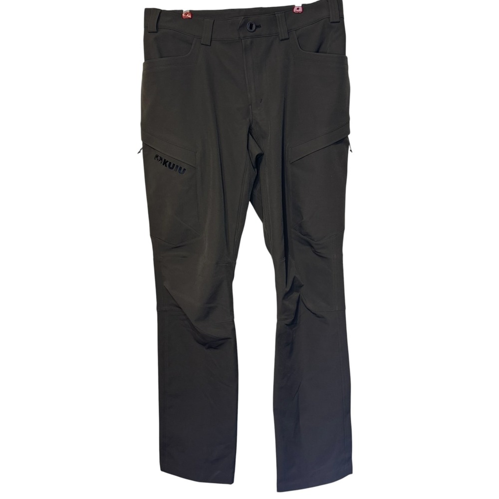 KUIU Mens Pants Attack Primeflex  Stretch Hunting Hiking Soft Shell Green 34T